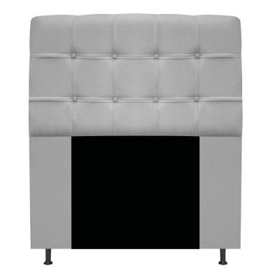 Cabeceira Estofada Mel 90 Cm Solteiro Suede Cinza