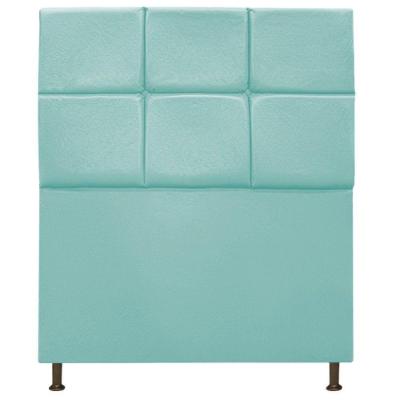 Cabeceira Estofada Damares Solteiro Botonê Suede Az Tiffany