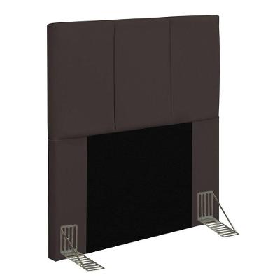 Cabeceira Cama Box Solteiro 90cm Pérola D10 Corano Marrom