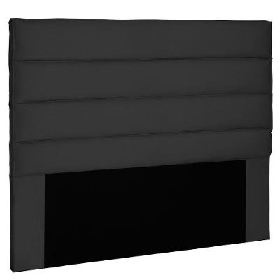 Cabeceira Solteiro 0,90m La Italiana Suede Preto