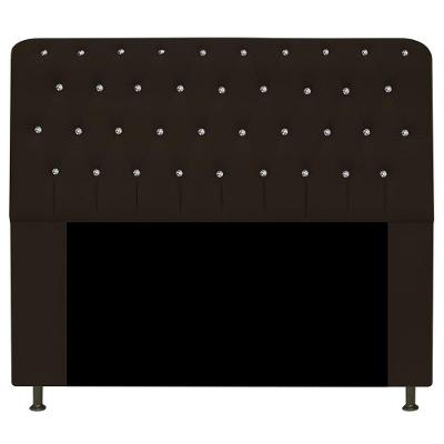 Cabeceira Estofada Lady Com Strass 160cm Queen Size Corano