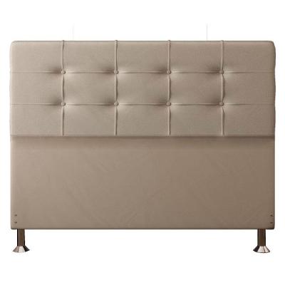 Cabeceira Queen 1,60m Atenas Suede Bege