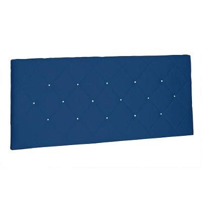Cabeceira Painel Queen 1,60m Tânia Suede Azul Marinho