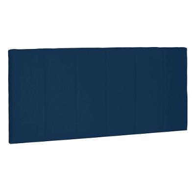 Cabeceira Painel Solteiro 0,90m Ravenna Suede Azul Marinho