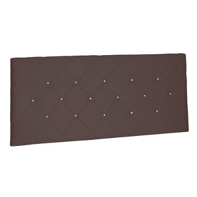 Cabeceira Painel Queen 1,60m Tânia Suede Marrom Café
