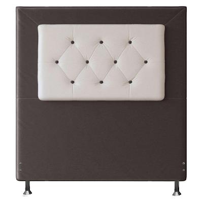 Cabeceira Solteiro 0,90m Havana Suede Branco Marrom