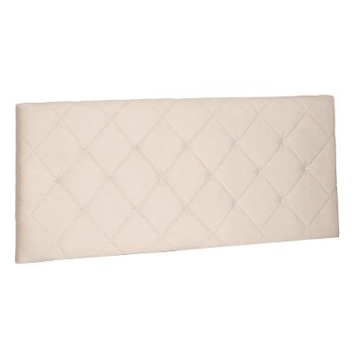 Cabeceira Painel Queen 1,60m Tânia Suede Bege