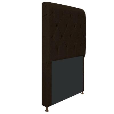 Cabeceira Cristal 90cm Solteiro Corano Marrom