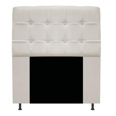 Cabeceira Estofada Mel 90 Cm Solteiro Suede Bege