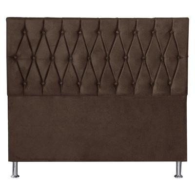 Cabeceira Queen 1,60m Paris Suede Marrom