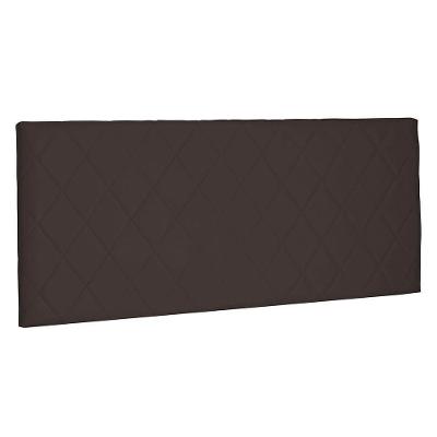 Cabeceira Painel Queen 1,60m Esmeralda Suede Marrom Café