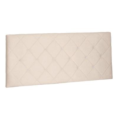 Cabeceira Painel Queen 1,60m Tânia Suede Bege