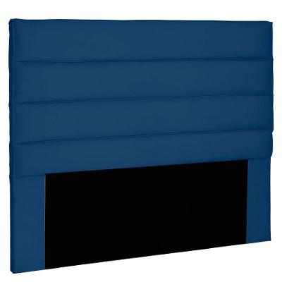Cabeceira Casal 1,40m La Italiana Suede Azul Marinho