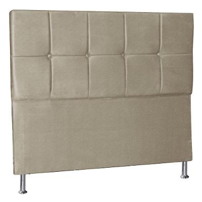 Cabeceira Casal 1,40m Lisboa Suede Bege