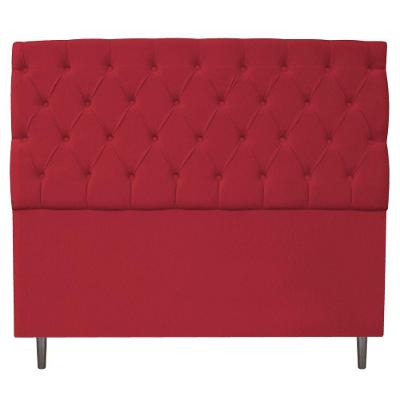 Cabeceira Queen Size Estofada Liverpool 160Cm Suede Vermelho