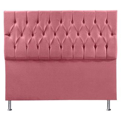 Cabeceira Solteiro 0,90m Suede Rosa