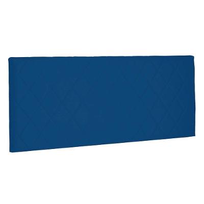 Cabeceira Painel Queen 1,60m Esmeralda Suede Azul Marinho