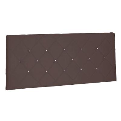 Cabeceira Painel Queen 1,60m Tânia Suede Marrom Café