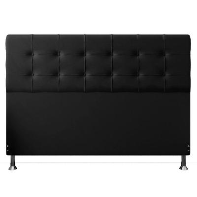 Cabeceira King 1,95m Atenas Suede Preto