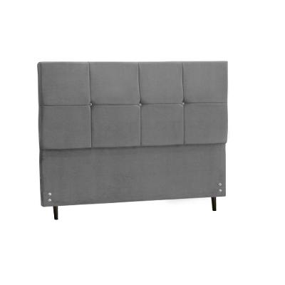 Cabeceira Casal Paris 144cm Cama Box 138cm Cinza
