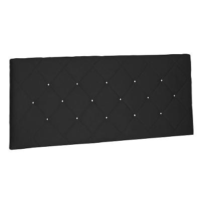 Cabeceira Painel Queen 1,60m Tânia Suede Preto