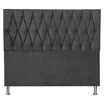 Cabeceira Queen 1,60m Paris Suede Cinza