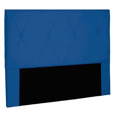 Cabeceira Queen 1,60m Aquilla Suede Azul Marinho
