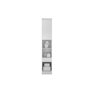 Mesa de Cabeceira Modulada Armário   Rizon c/ 1 Gaveta cor Branco - Novo Horizonte