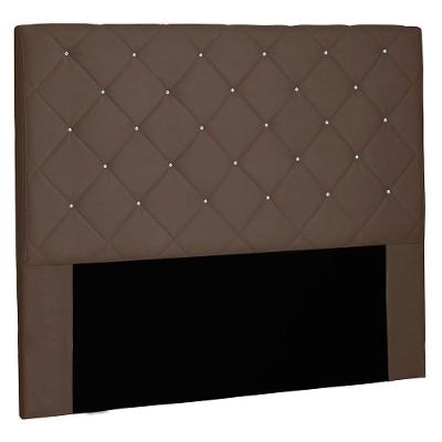 Cabeceira Queen 1,60m Tânia Suede Caramelo