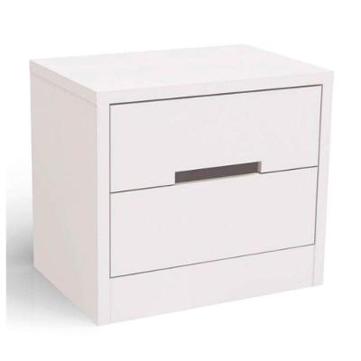 Mesa De Cabeceira Com 2 Gavetas Kappesberg Branco