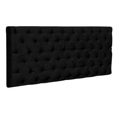 Cabeceira Painel Cristal para Cama Box Casal 1,40 M Suede