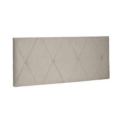 Painel Aquilla Cama Box Casal 140cm Suede bege