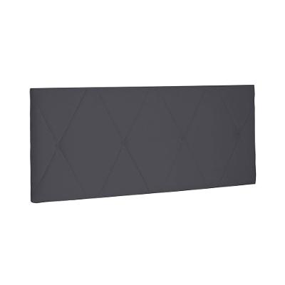 Painel Aquilla Cama Box Casal 140cm Suede cinza