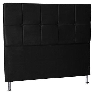 Cabeceira Queen 1,60m Lisboa Suede Preto
