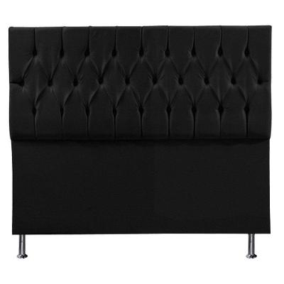 Cabeceira Casal 1,40m Suede Preto