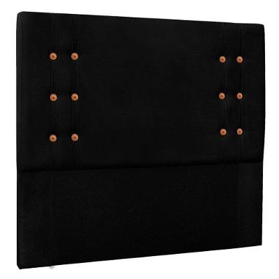 Cabeceira Casal 1,40m Genova Suede Preto
