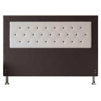 Cabeceira King 1,95m Havana Suede Marrom Branco