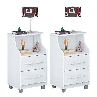 Conjunto 2 Mesa de cabeceira Ipiguá Branco