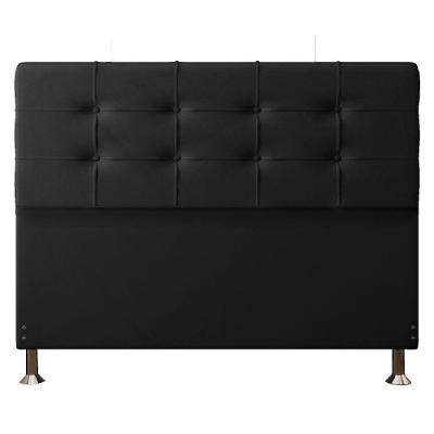 Cabeceira Queen 1,60m Atenas Suede Preto
