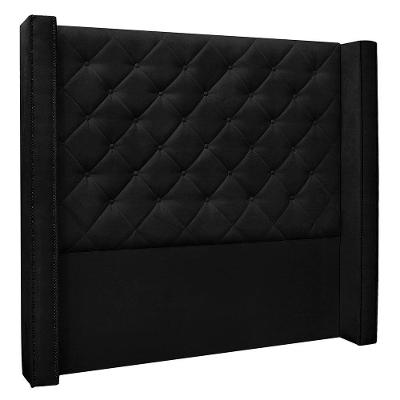 Cabeceira Queen 1,60m Vicenza Suede Preto