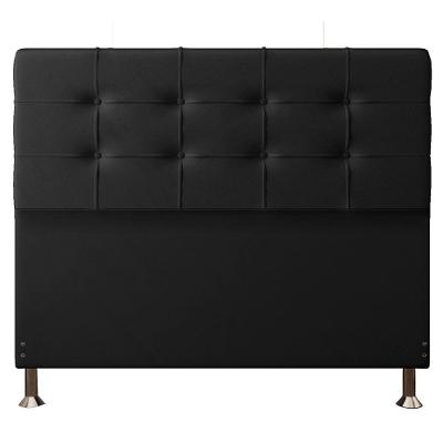 Cabeceira Casal 1,40m Atenas Suede Preto