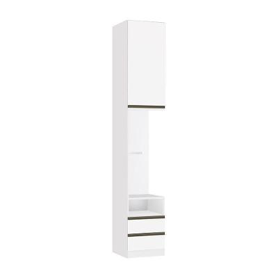 Mesa De Cabeceira Lado Esquerdo 1 Porta 2 Gavetas Branco
