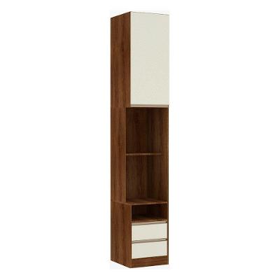 Mesa De Cabeceira Alta Direito 40Cm Prime Dourado C/ Kashmir