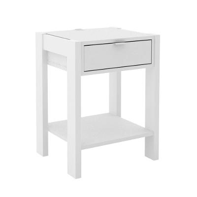 Mesa De Cabeçeira Az1016 Mdp Branco Branco