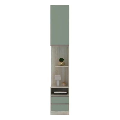Mesa De Cabeceira Direito 2 Gavetas Prime Plus Verde Jade