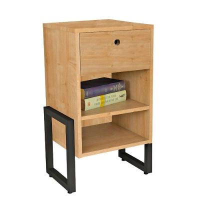 Mesa de Cabeceira Wolli 1 Gaveta Natural