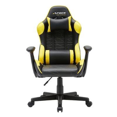 Cadeira Gamer Giratória Infantil Stock Car Blume Office Poliuretano (Pu) Preto E Amarelo