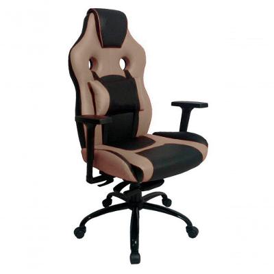Cadeira Gamer Com Almofada Linha Gamer Racing Bege