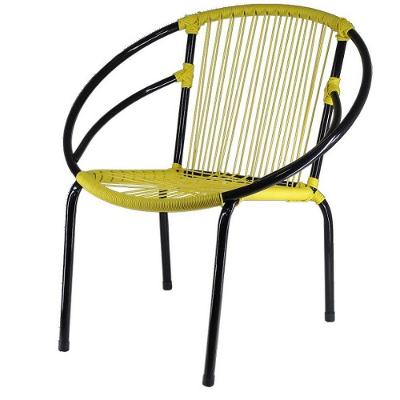 Kit 3 Cadeiras Eclipse Fibra Aço Acesse Móveis Amarelo