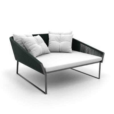 Chaise Quadrada Maldivas Verde Militar Branco